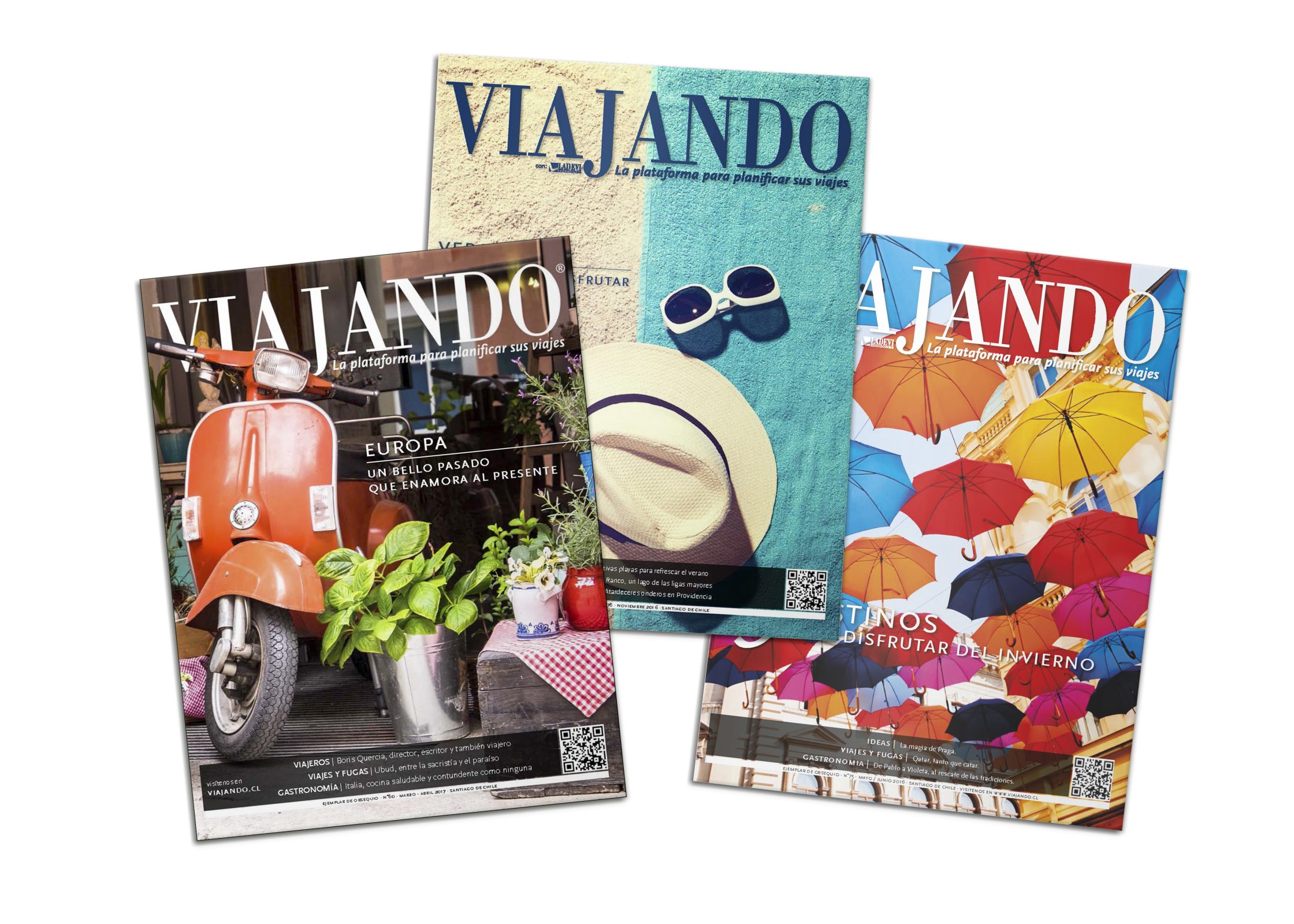Diagramación revista «Viajando» y «La Agencia de Viajes»