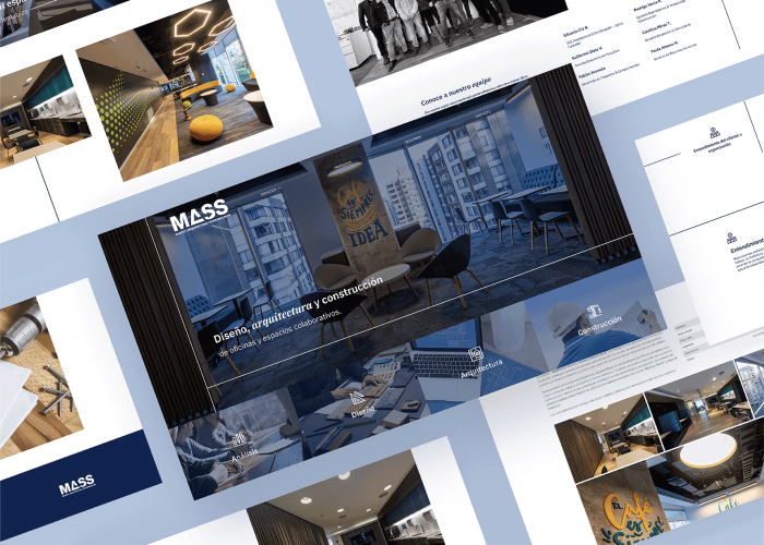 MASS · Diseño web y branding · Constructora