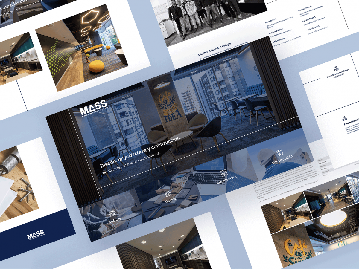 MASS · Diseño web y branding · Constructora