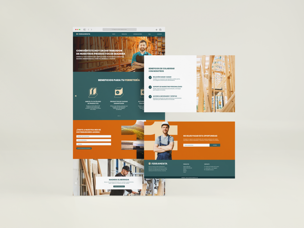 Ferramenta · Landing page · Diseño web · Hey Diseño