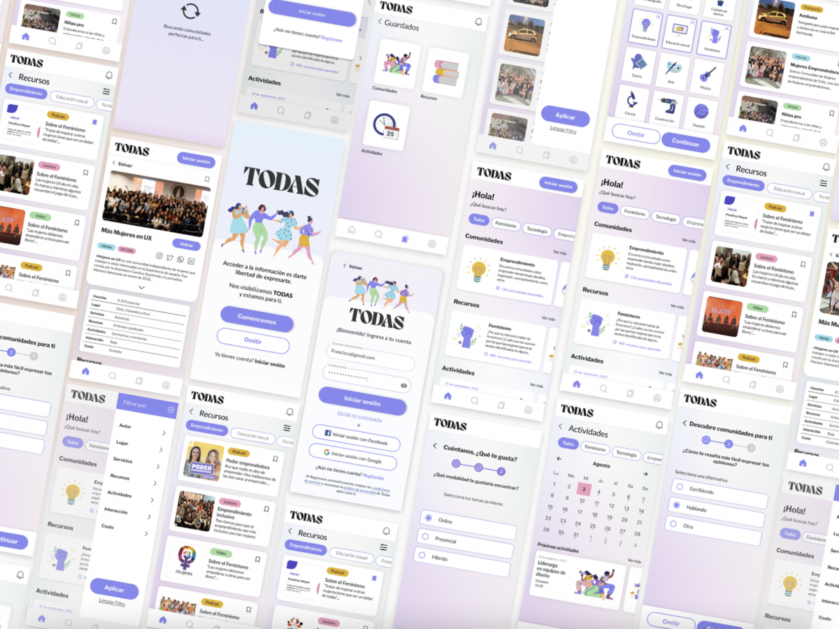 Plataforma Todas · Diseño Web y UX · Posgrado UC Chile