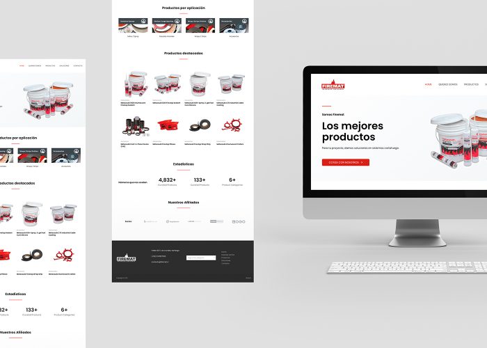Firemat · Diseño web en WordPress · Santiago de Chile